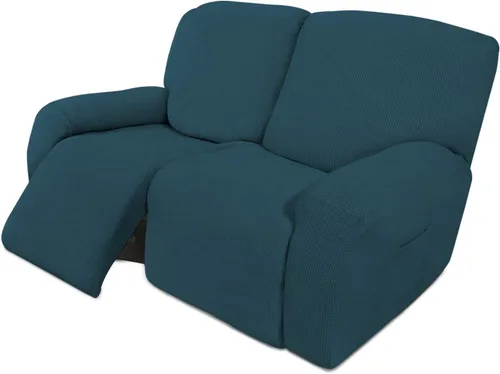 Vista 121 de Easy-Going Funda Elástica para Sofá Reclinable Cobertor de Sofá 4 Piezas Protector de Muebles Sofá Suave con Fondo Elástico Poliéster Spandex Tela