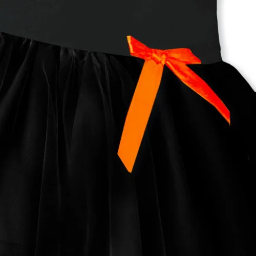 Vista 4 de Remimi Vestido tutú de tul con capas de volantes y manga larga para niña de 1 a 6 años