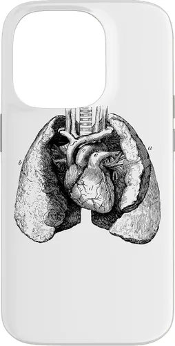 Vista 17 de Human Heart Lungs Anatomy Vintage Medical Anatomical Heart Case for iPhone 17