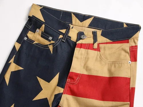 Vista 64 de Enrica Pantalones vaqueros estampados casuales para hombre