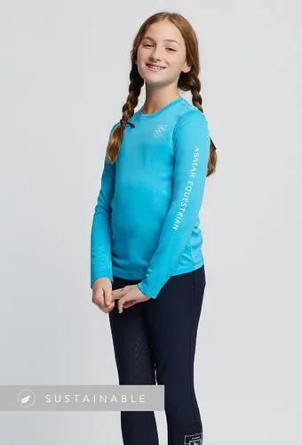 Vista 2 de Asmar Equestrian Camisa de sol sostenible para jóvenes, top ecuestre para niñas