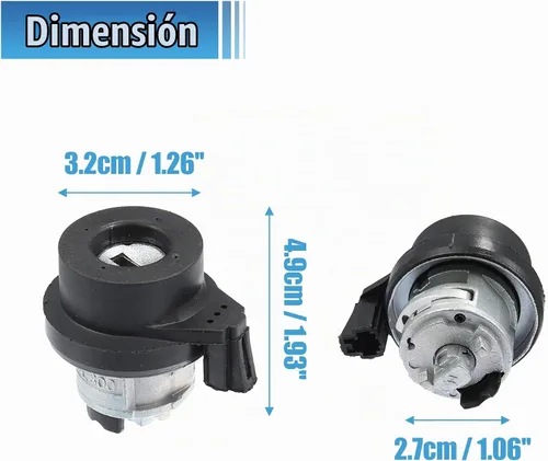 Vista 7 de X AUTOHAUX Interruptor de encendido Cilindro de bloqueo de dirección W/llave 1T0-905-855-A Interruptor de arranque de encendido para VW Jetta Golf