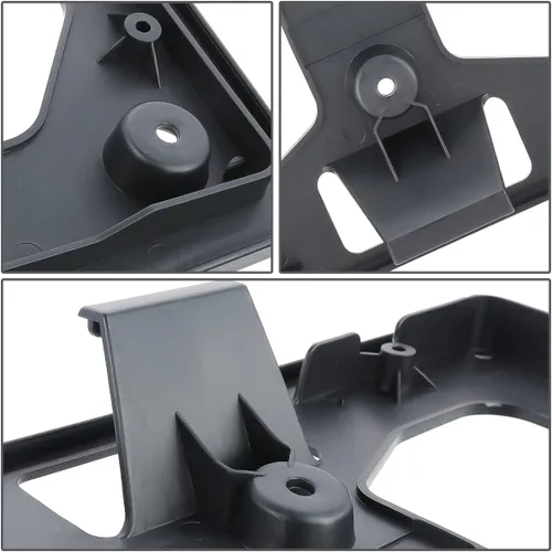 Vista 4 de DNA MOTORING LP-HO1068124 - Soporte de montaje para placa frontal compatible con Honda CR-V 17-19, negro mate