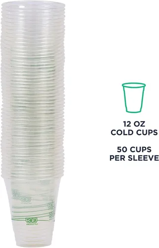 Vista 8 de Eco-Products, Inc GreenStripe - Vasos para bebidas frías, Transparente, 1000