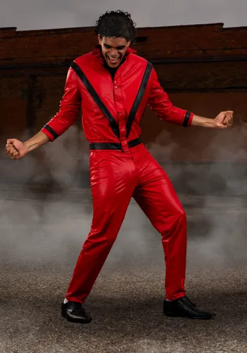 Vista 2 de Disfraz de Michael Jackson Thriller para Hombre Multicolor