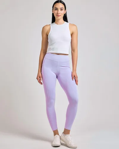 Vista 2 de Real Essentials 4-Pack Women's Full Length Fitted Athletic Yoga Performance Leggings with Pockets (Available in Plus Size)