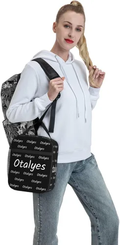 Vista 6 de Lonchera personalizada para hombres, mujeres y adultos con nombre, imagen, texto, foto, bolsa de almuerzo aislada personalizada para el trabajo