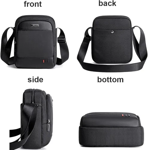 Vista 6 de Aisinivo Bolso de mensajero Bolsos de hombro Bolsos y bolsos de hombre Bolsos cruzados pequeños para hombres Bolsa de viaje