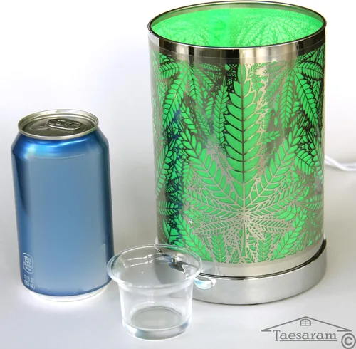 Vista 4 de Marihuana Electric Tarta Quemador de Fragancia Lámpara de Aceite o Cera Fundida Calentador Aroma Terapia Lámpara Lámpara de Marihuana (Metal 3)