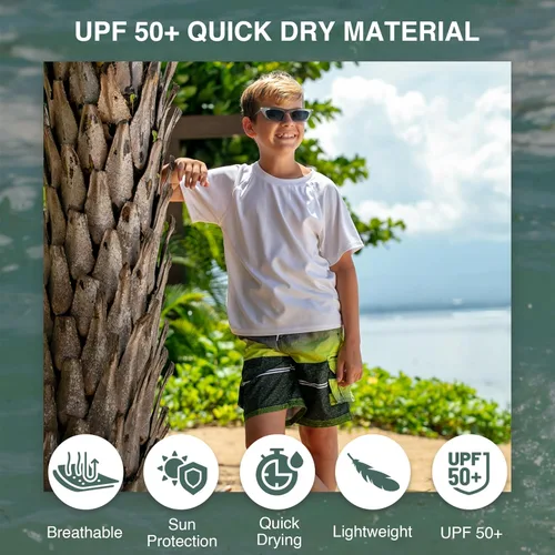 Vista 70 de Kanu Surf Traje de baño Yolo de secado rápido UPF 50+ para niños