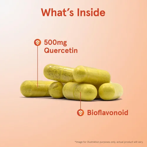 Vista 7 de Jarrow Formulas Curcumina 95 500mg - Hasta 120 porciones (cápsulas vegetales) y quercetina 500 mg - Bioflavonoide - Suplemento dietético