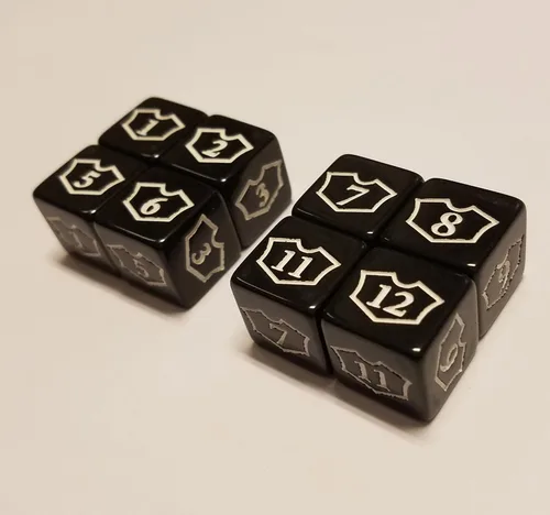 Vista 3 de 14 dados de contador y lealtad para Magic: The Gathering y otros juegos/CCG MTG