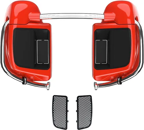 Vista 51 de Kits de calentadores de piernas con ventilación y combinación de color con guantera para Harley Davidson Touring Street Road King Glide FLTR 2014