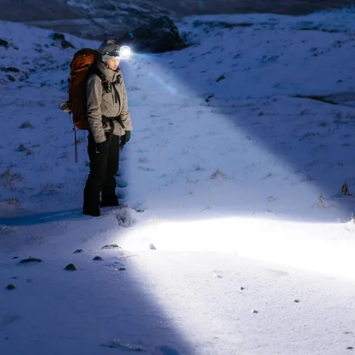 Vista 6 de Linterna de faro delantero, linterna LED recargable brillante, lámpara frontal impermeable con luz trasera para acampar al aire libre, correr