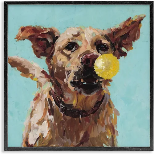Vista 15 de Stupell Industries Retrato abstracto de perro enmarcado Giclée por Irena Orlov