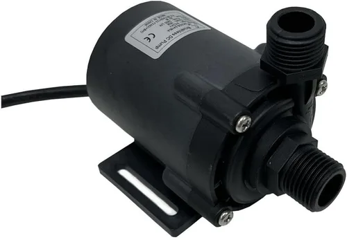Vista 8 de SHYSKY DC55E-24160A 24VDC Pequeña Bomba de agua sin escobillas de eficiencia energética 80W 52.5 ft 52ft Lift 634GPH Bajo ruido, Velocidad/flujo