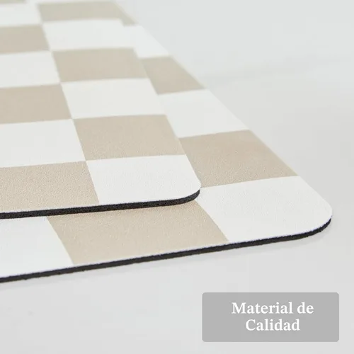 Vista 6 de Ohocut Tapete de secado de platos a cuadros para encimera de cocina, accesorios de estación de cafetería, estética, retro, moderna, absorbente