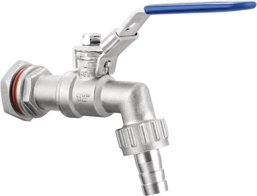 Vista 8 de 1/2" NPT Válvula de bola de acero inoxidable mamparo sin soldadura conveniente para construir la tetera casera del brebaje/el tún del puré