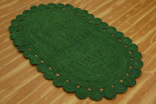 Vista 54 de Natural Jute Collection - Alfombra rectangular de 2 x 3 pies, alfombra de yute trenzada a cuadros multicolor de 0.27 pulgadas de grosor, ideal