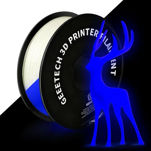 Vista 25 de GEEETECH Filamento PLA de seda plateado de 0.069 libras, filamento de seda brillante para impresora 3D, carrete de 2.2 libras, precisión dimensional