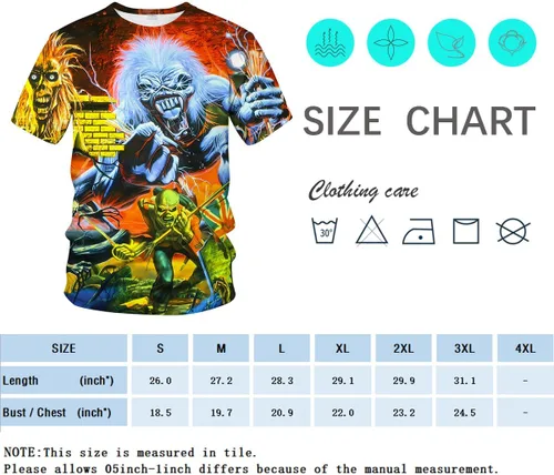 Vista 4 de Camiseta divertida con diseño de calavera