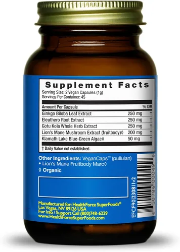 Vista 2 de HEALTHFORCE SUPERFOODS CircuForce Brain Power - 90 VeganCaps