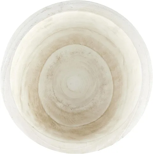 Vista 2 de Santa Barbara Design Studio Table Sugar Paulownia - Cuenco de madera, 11 pulgadas de diámetro, color blanco