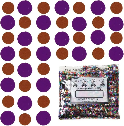 Vista 167 de Confetti Circle 1/4" Negro, Azul Marino Combo - 2 bolsas de media onza (1 oz) (8550/9971)