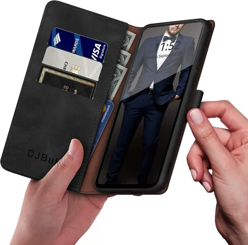 Vista 4 de DJBull Funda tipo cartera para Samsung Galaxy Note 20 Ultra con soporte para tarjeta de crédito, [bloqueo RFID] Funda de cuero PU para teléfono a