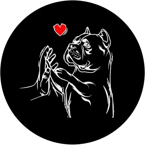 Vista 3 de American Bully Amor Lindo Pitbull Perro Mamá Divertido Chicas PopSockets Swappable PopGrip
