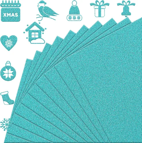 Vista 14 de FEILIBAY 20 hojas de papel de cartulina negra con purpurina, tamaño A4, para manualidades, decoraciones de cumpleaños y bodas, caja de regalo
