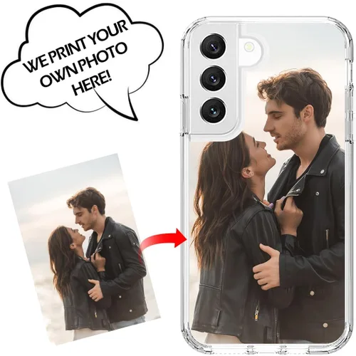 Vista 2 de Funda para teléfono con foto personalizada para Samsung Galaxy S22 5G, cubierta personalizada con imagen, texto, logotipo
