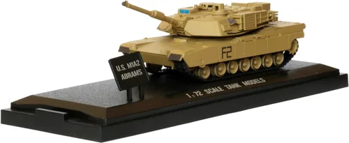 Vista 2 de POCO DIVO US M1A2 Abrams Tank Diecast 1/72 Escaparate Colección Modelo de Acción
