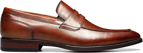 Vista 3 de Florsheim Sorrento Moc Toe Penny Mocasines para hombre sin cordones, Negro
