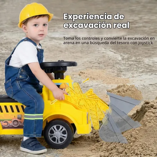 Vista 4 de OLAKIDS - Excavadora 3 en 1 con cubo ajustable