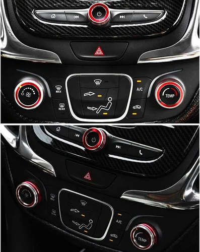 Vista 5 de CARFIB Calcomanías de volumen de CA para Chevrolet Chevy EQUINOX LT, accesorios de control de aire, calcomanías de sincronización automática, tapas