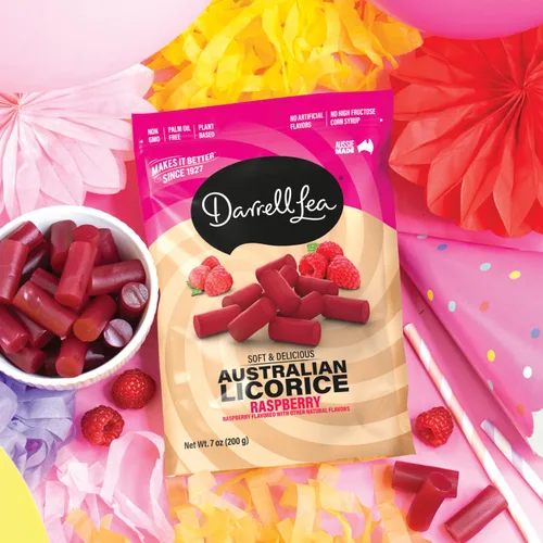 Vista 3 de Darrell Lea Regaliz Australiano Suave, Sin OGM, Sin Aceite de Palma, A Base de Plantas, Sin Jarabe de Maíz de Alta Fructosa, Dulce de Regaliz Suave