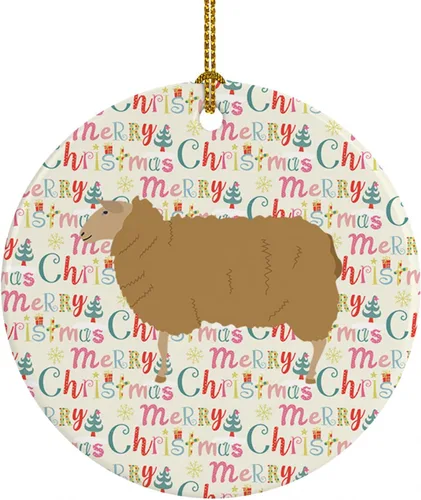Vista 159 de Caroline's Treasures Adorno de cerámica de avestruz común para árbol de Navidad, decoración colgante para el hogar, Navidad, vacaciones, fiesta