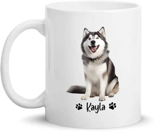 Vista 31 de Taza de café personalizada Golden Retriever con nombre para mamá o papá del perro, regalo personalizado para los amantes de los perros, taza de Taza