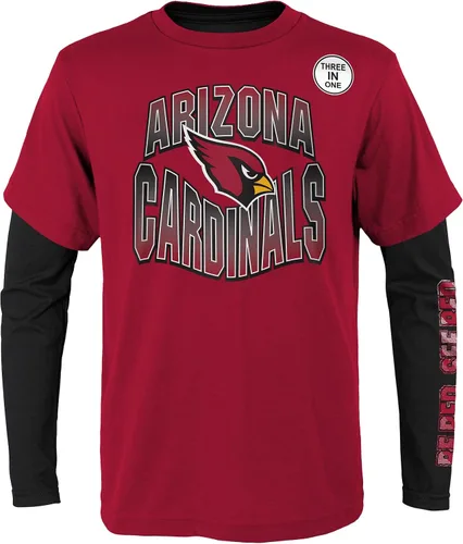 Vista 2 de NFL Conjunto de 3 Camisetas y Camisas de Manga Larga para Niños y Jóvenes 8-20, Colores del Equipo del Día del Juego