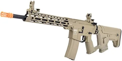 Vista 3 de Lancer Tactical Enforcer Blackbird AEG Rifle con Alpha Stock Low FPS TAN 350 FPS