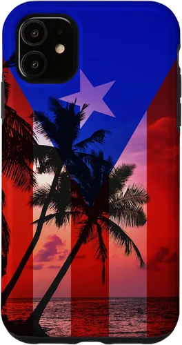Vista 8 de Tropical Ocean Vibes Puerto Rico Flag - Funda para iPhone 17
