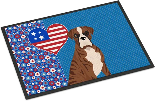Vista 131 de Caroline's Treasures WDK5119JMAT Airedale Terrier USA - Tapete para interiores o exteriores, 24 x 36 pulgadas, tapete para puerta delantera