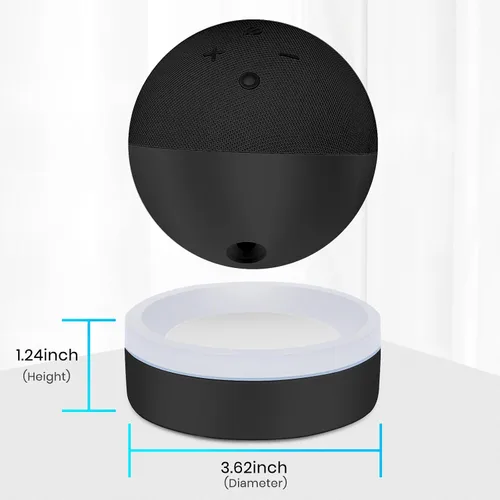 Vista 6 de Dot - Soporte de mesa de 4ª generación, soporte de escritorio ZUOLACO para punto de 4ª generación, soporte base con guía de luz, accesorios