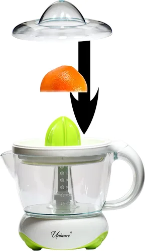 Vista 3 de Uniware 8701GR 1.2L Exprimidor eléctrico de cítricos, haz jugo fresco y delicioso en casa