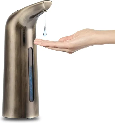 Vista 9 de Dispensador automático de jabón sin contacto, dispensador de jabón líquido sin contacto de 13.5 fl oz, dispensador de jabón para platos manos