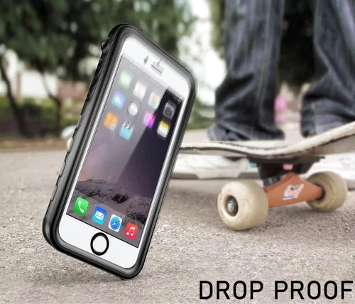 Vista 4 de BELTRON aquaLife - Funda delgada impermeable para iPhone 6 y 6S, a prueba de golpes y caídas, suciedad y nieve, totalmente sellada con protector