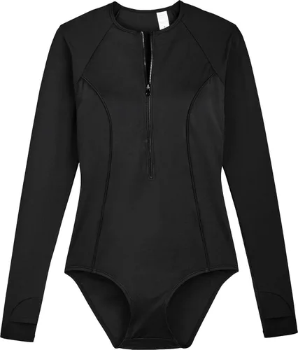 Vista 4 de Coolibar UPF 50 - Traje de baño escalante de manga larga para mujer protector solar