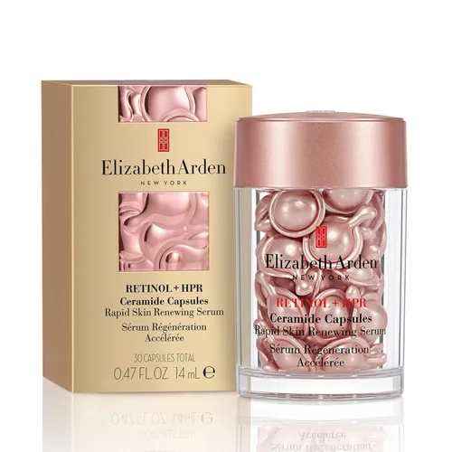Vista 14 de Cápsulas de suero facial de retinol + HPR de ceramidas de Elizabeth Arden, tratamiento de líneas finas y arrugas, renovación rápida de la piel