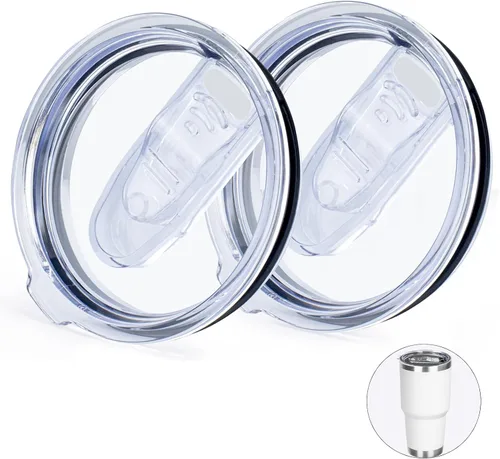 Vista 10 de Tapas de Repuesto para Vaso Delgado de 20 oz, Paquete de 2, Se Ajustan a Vasos con Diámetro Interior de 2.74 a 2.76 PULGADAS, Tapas para Vaso a